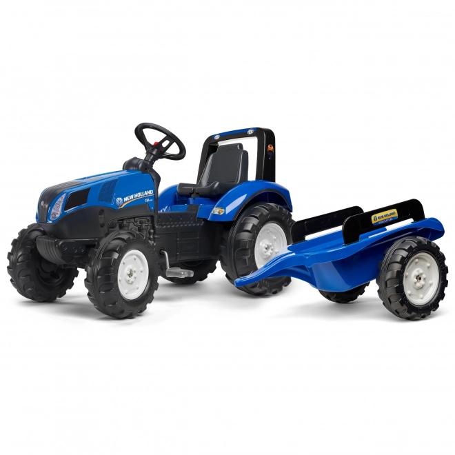 Traktor šlapací New Holland T8 modrý s valníkem