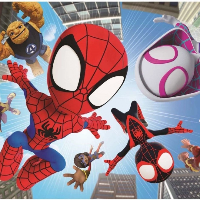 Puzzle Spidey a jeho přátelé: Ve vzduchu 104 dílků