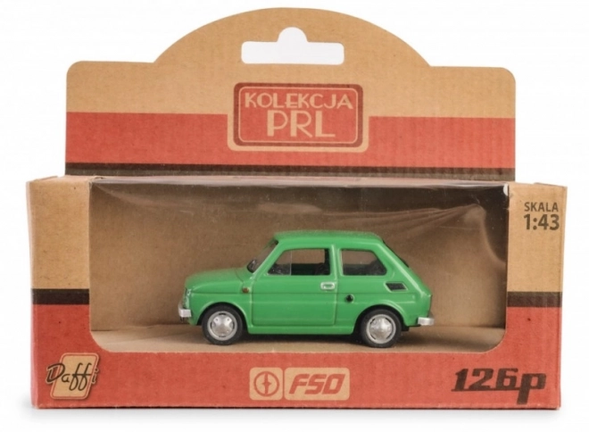 Vozidlo Lidová republika Fiat 126p Zelená