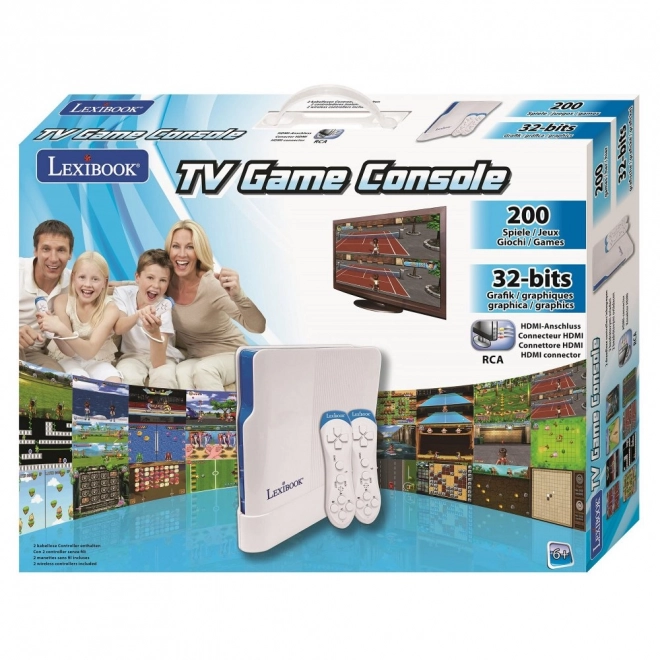 HDMI TV Console Plug N 'Play Motion - 2 bezdrátové ovladače, 200 her