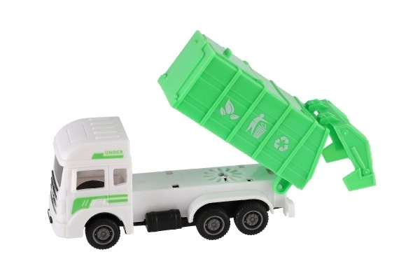 Auto městské služby plast 12cm na zpětné natažení 4 druhy 12ks v boxu