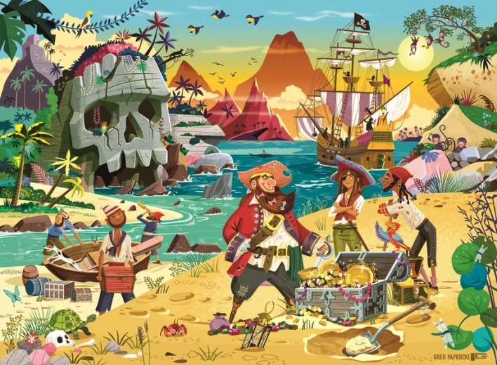 Ravensburger puzzle Dobrodružství pirátů XXL 100 dílků