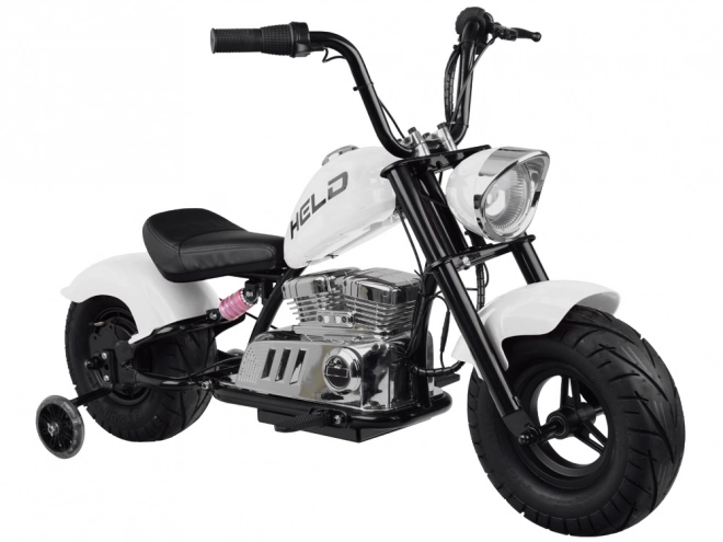 Elektrický motorka Chopper na baterii pro děti – Bílá
