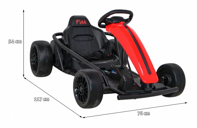 Gokart FX1 Drift Master pro děti červený