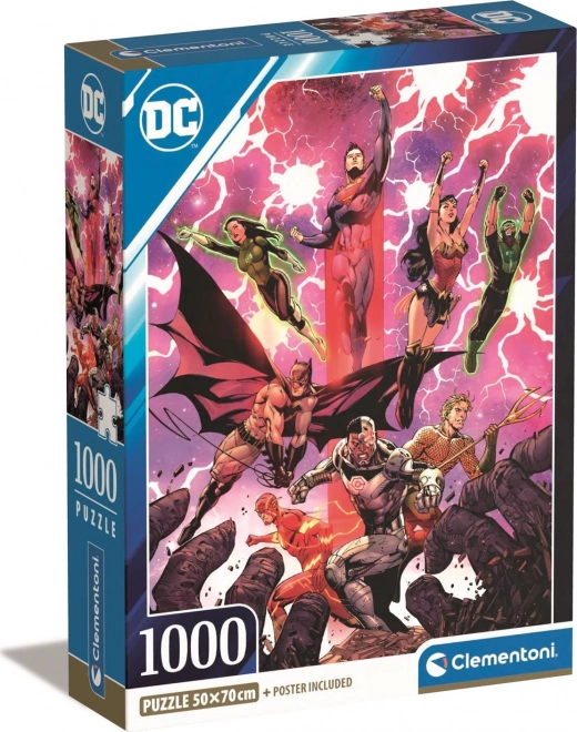 Puzzle 1000 dílků Compact DC Comics Liga spravedlivých (Justice League)