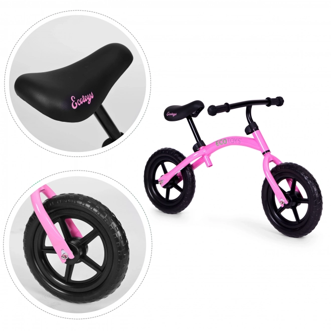 Dětské odrážedlo růžové ECOTOYS