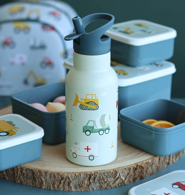 A Little Lovely Company Nerezová lahev na pití 500 ml – Vozidla