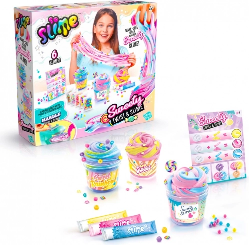 So Slime sada na výrobu mramorových slizů Sweety Twist