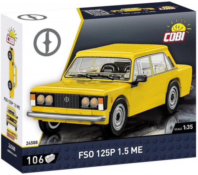 Klasické auto FSO 125p z kostiček
