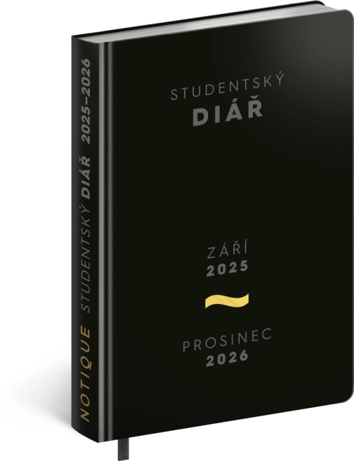 Studentský diář Academia černý 2025-2026