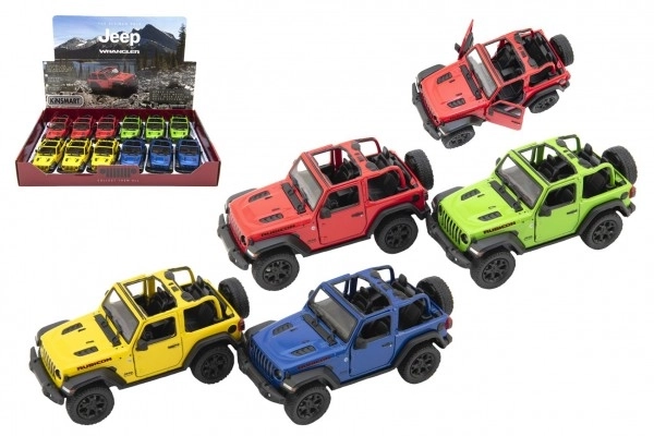 Kovový model Jeep Wrangler 2018 s otevřenou střechou