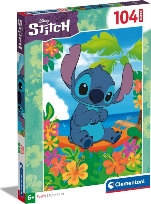 CLEMENTONI Puzzle Stitch: V houpací síti 104 dílků