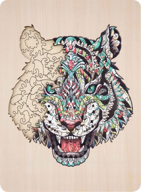 Dřevěné puzzle Tygr 135 dílků