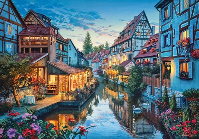 Puzzle setkání v kavárně 2000 dílků