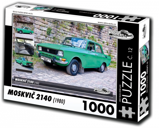 RETRO-AUTA Puzzle Moskvič 2140 (1980) 1000 dílků