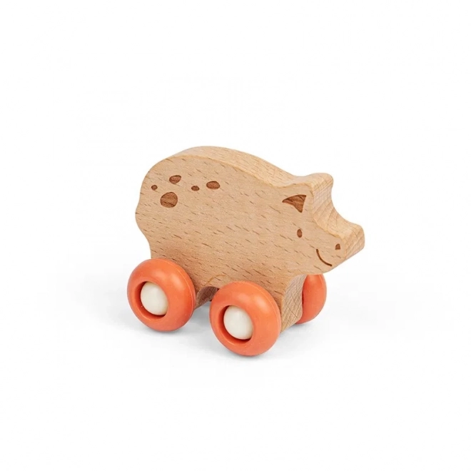 Dřevěná zvířátka na kolečkách pro děti od Bigjigs Toys