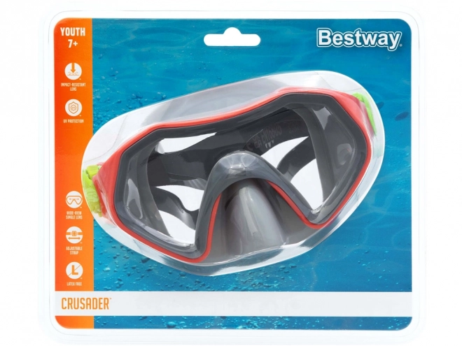 Barevná maska na plavání Bestway pro děti 7+ – Šedá