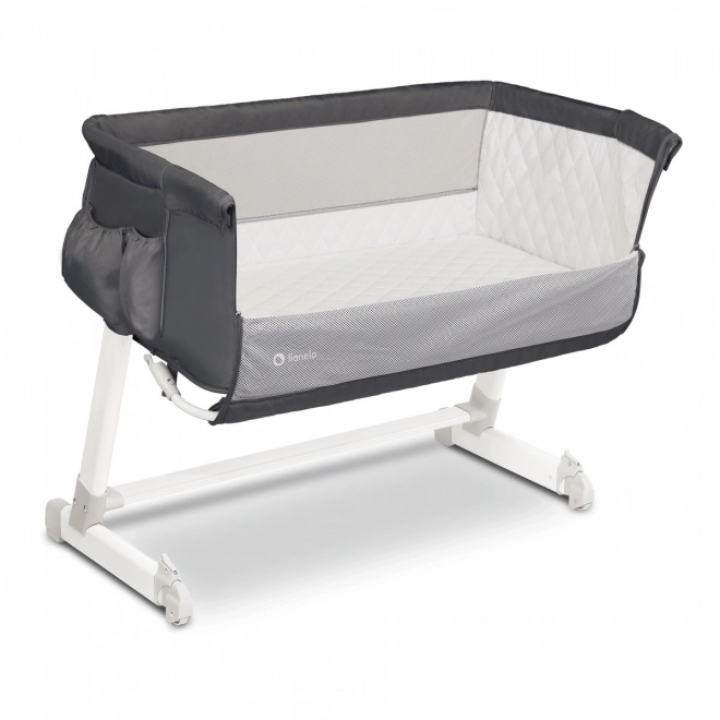 LIONELO Postýlka Theo 3v1 Dark Grey