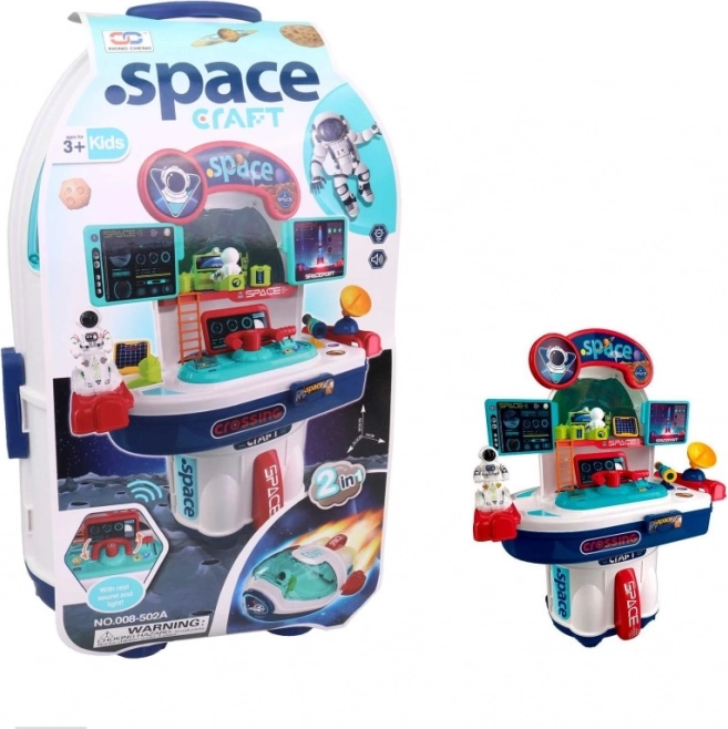 Vesmírná raketa s příslušenstvím na baterie