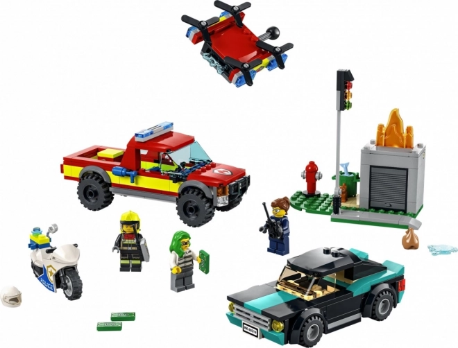 LEGO City 60319 Hasiči a policejní honička