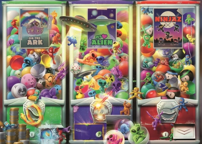 Puzzle Zvířátka, Mimozemšťané a Ninjové 1000 Dílů