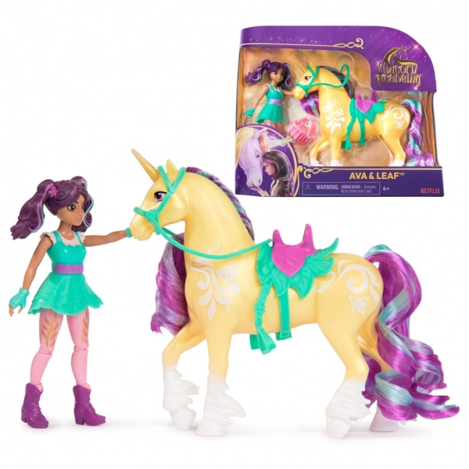 Figurky Ava a Leaf z Unicorn Academy