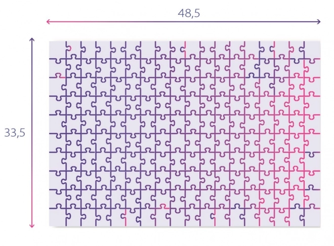 Puzzle 180 dílků Dinosauři Mapa