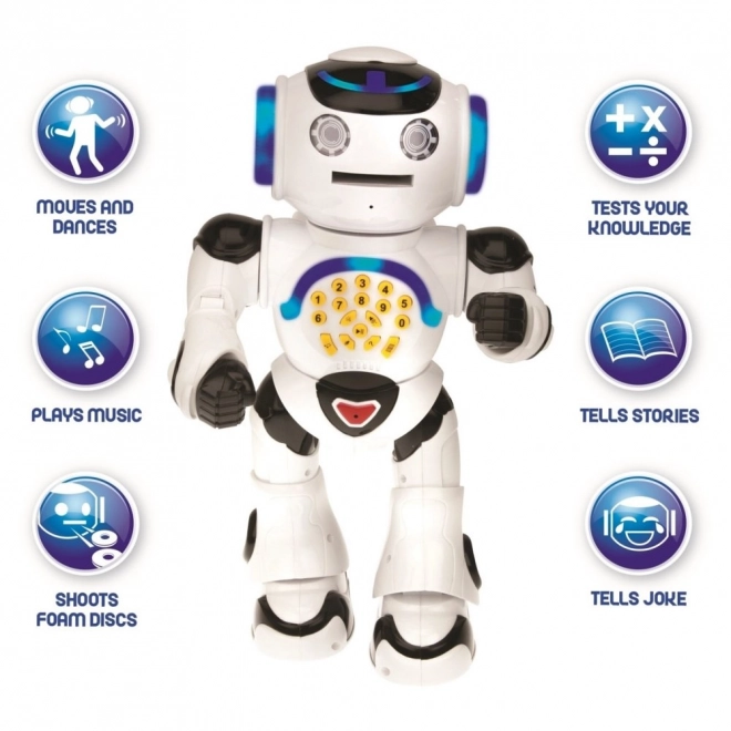 Mluvící robot Powerman Interactive se světelnými efekty, dálkové ovládání