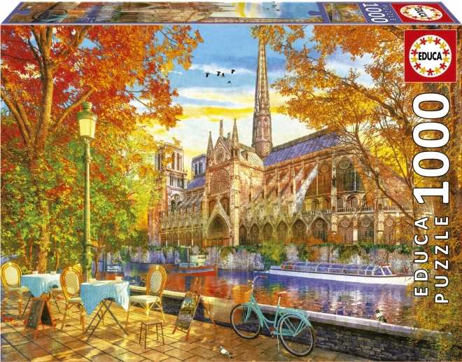 EDUCA Puzzle Podzimní Notre Dame 1000 dílků