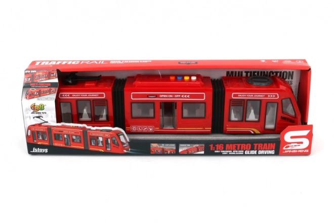 Tramvaj červená 1:16 – model pro děti