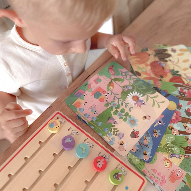 Tooky Toy dřevěná hra Nauka počítání zvířátek