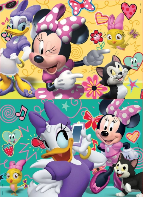 Dřevěné puzzle Minnie a Daisy od Educa