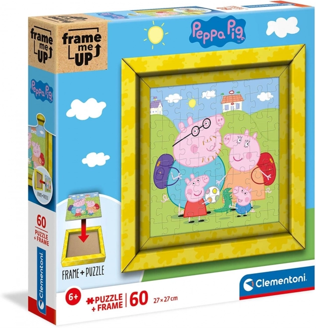 CLEMENTONI Puzzle Frame Me Up Prasátko Peppa 60 dílků