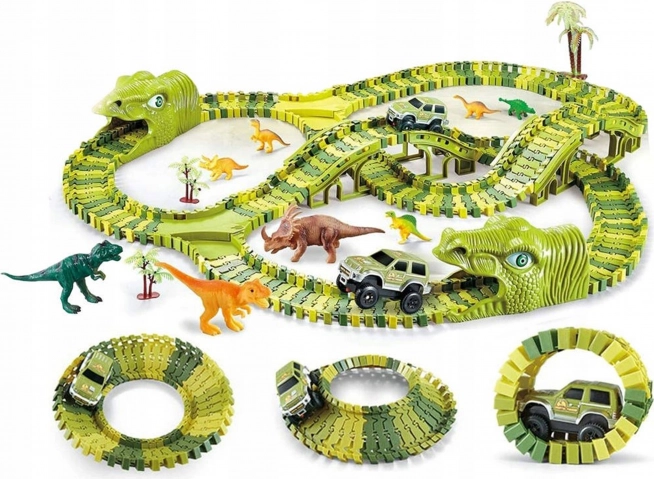 Dinosauří závodní dráha XXL 240 prvků