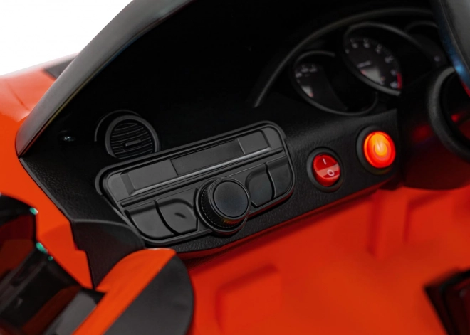 Elektrické autíčko Porsche 718 s MP4 audio panelem – Červené