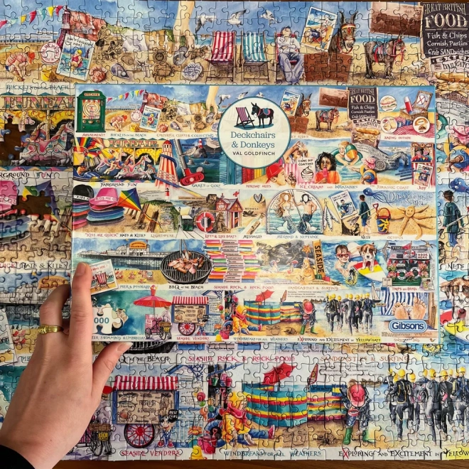 GIBSONS Puzzle Lehátka a oslíci 1000 dílků