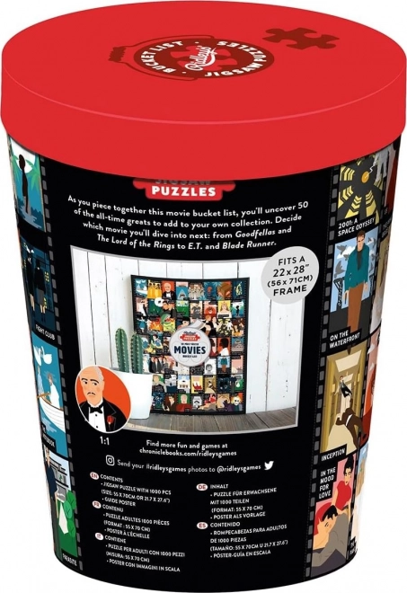 RIDLEY'S GAMES Puzzle Bucket List: 50 filmů, které musíte vidět 1000 dílků