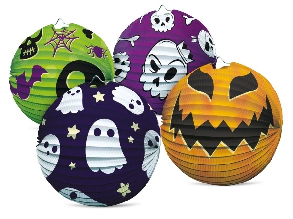 Lampion koule Halloween papír 25cm