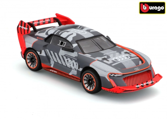 Kovový model závodního auta Audi S1 e-tron Quattro