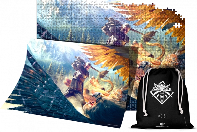Zaklínač puzzle Griffinův souboj 1000 dílků