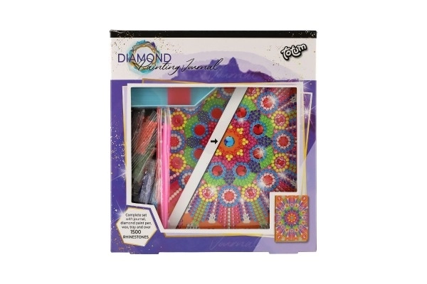 Kreativní deník s diamanty - mandala