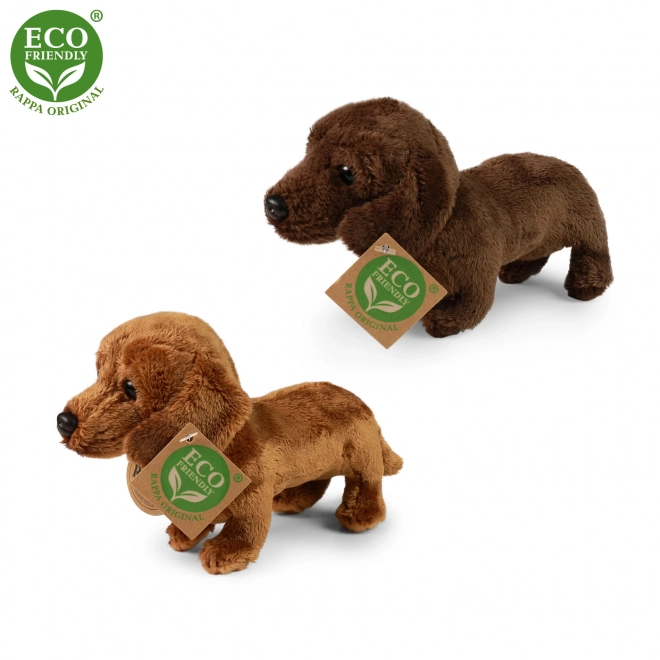 Plyšový pes jezevčík stojící 2dr. 19 cm ECO-FRIENDLY