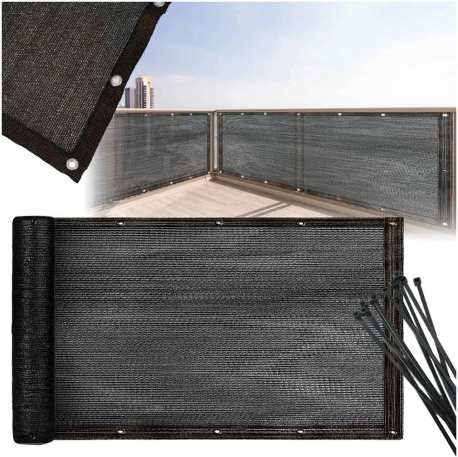 Balkónová clona LUARO s UV ochranou a stahovacími páskami 105x700 cm