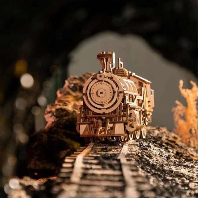 Rokr 3D dřevěné puzzle lokomotiva 350 dílků