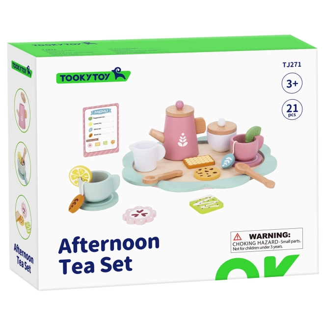 Dřevěná hračka Čajový set pro děti