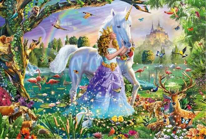 Puzzle Princezna s Jednorožcem 150 Dílků