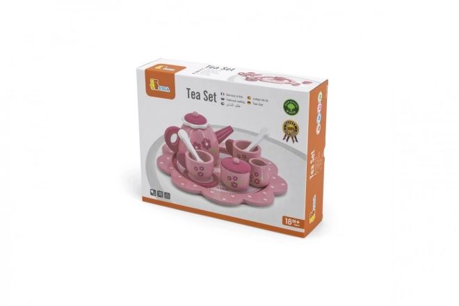 Dětský čajový a kávový set Viga na tácu