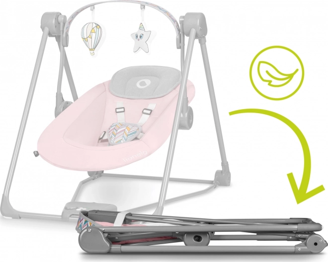 LIONELO Dětské houpací křesílko Otto – Pink Baby