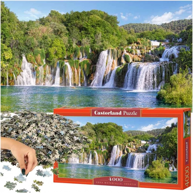 Puzzle Wodopády Krka Chorvatsko