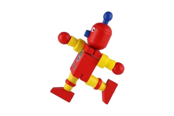 Robot dřevo 12cm od 18 měsíců - 1 kus